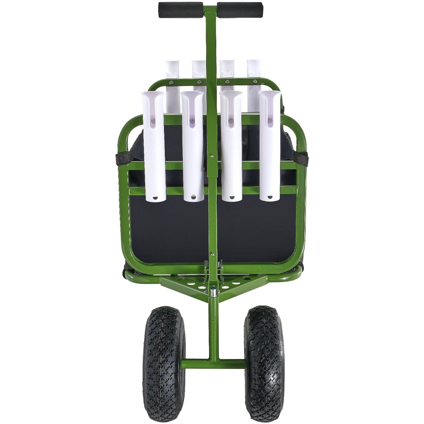 Beach Fishing Cart, 136kg Load Capacity, Foldable Fish and Marine Cart with Four 280mm Big Wheels Rubber V952-SLKYJCKZD000GFIOEV0