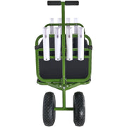 Beach Fishing Cart, 136kg Load Capacity, Foldable Fish and Marine Cart with Four 280mm Big Wheels Rubber V952-SLKYJCKZD000GFIOEV0