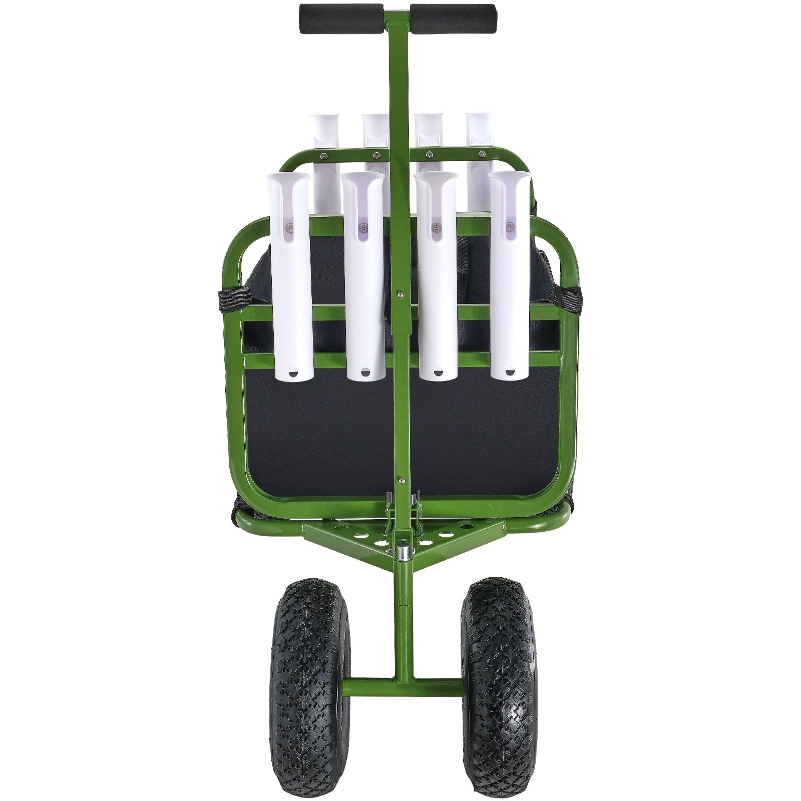 Beach Fishing Cart, 136kg Load Capacity, Foldable Fish and Marine Cart with Four 280mm Big Wheels Rubber V952-SLKYJCKZD000GFIOEV0