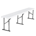 Plastic Folding Bench, 6 ft Portable Bench for Indoor/Outdoor Picnic Party Patio Camping Dining, Foldable V952-SLKZDYDZY6FTUQW6VV0