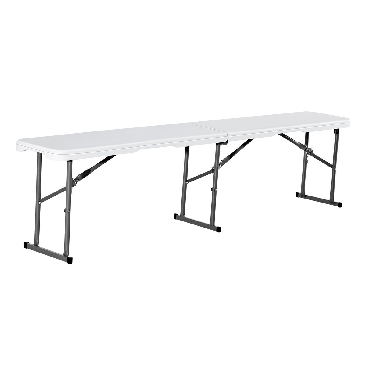Plastic Folding Bench, 6 ft Portable Bench for Indoor/Outdoor Picnic Party Patio Camping Dining, Foldable V952-SLKZDYDZY6FTUQW6VV0