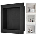 Shower Niche Ready for Tile 40.64 x 40.64 cm, Single Shelf Organizer, Square Corners Wall-inserted Niche V952-SLLYBK1C16YCJHDDFV0