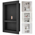 Shower Niche Ready for Tile 40.64 x 60.96 cm, 16 x 24 inch Double Shelf Organizer, Square Corners V952-SLLYBK2C17YCR2AE8V0