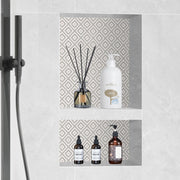 Shower Niche Ready for Tile 40.64 x 60.96 cm, 16 x 24 inch Double Shelf Organizer, Square Corners V952-SLLYBK2C17YCR2AE8V0