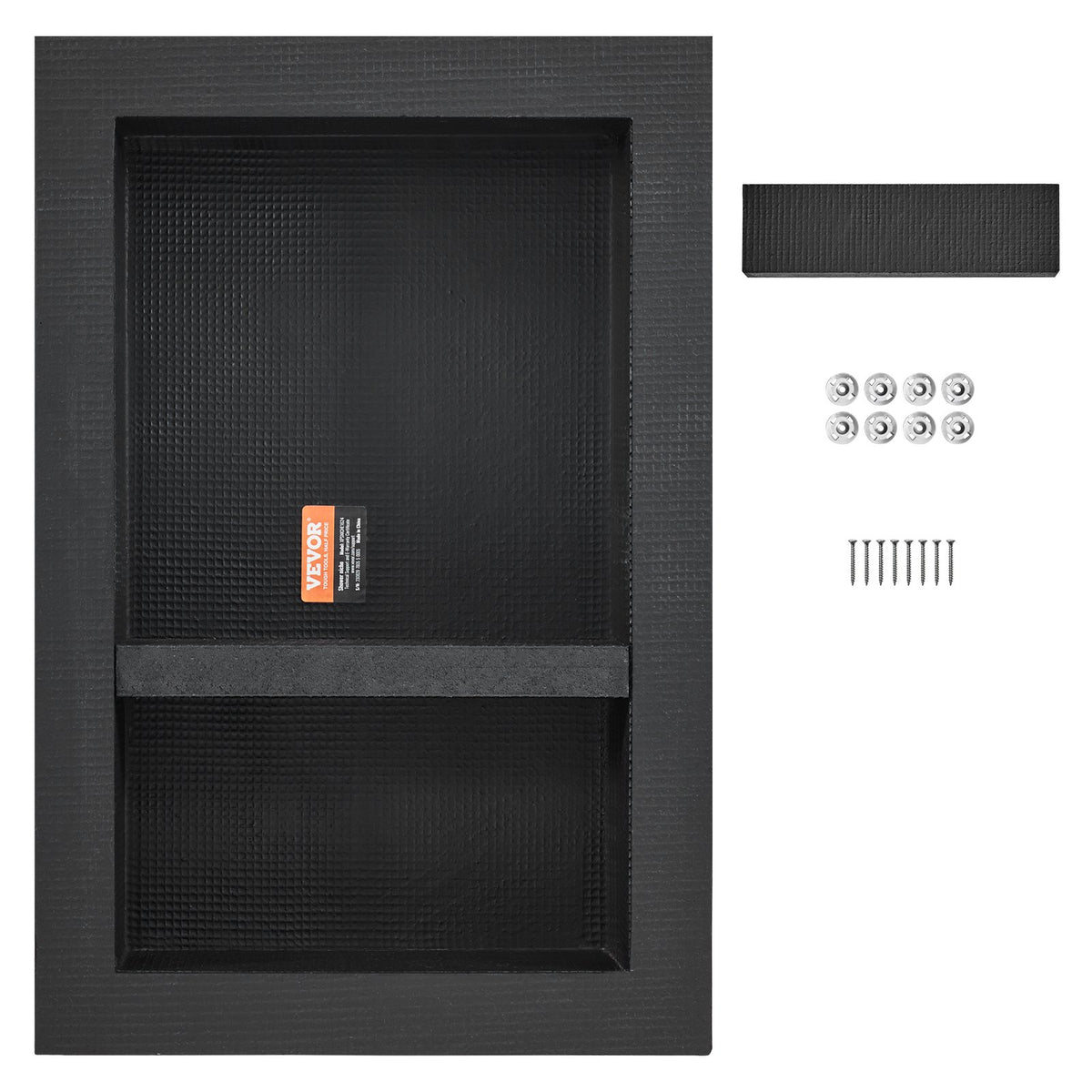 Shower Niche Ready for Tile 40.64 x 60.96 cm, 16 x 24 inch Double Shelf Organizer, Square Corners V952-SLLYBK2C17YCR2AE8V0