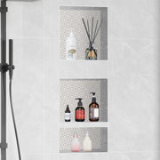 Shower Niche Ready for Tile 40.64x40.64cm & 40.64x50.8cm, Triple Shelf, Square Corners Wall-inserted Niche V952-SLLYBK3C16YCJMSU0V0