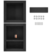 Shower Niche Ready for Tile 40.64x40.64cm & 40.64x50.8cm, Triple Shelf, Square Corners Wall-inserted Niche V952-SLLYBK3C16YCJMSU0V0