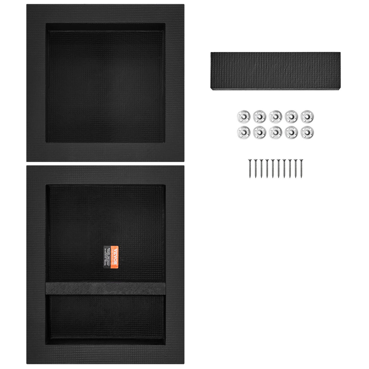 Shower Niche Ready for Tile 40.64x40.64cm & 40.64x50.8cm, Triple Shelf, Square Corners Wall-inserted Niche V952-SLLYBK3C16YCJMSU0V0