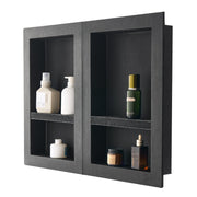 Shower Niche 40.6 x 61+40.6 x 61 cm Recessed Wall Organizer Bathroom V952-SLLYBK4C16INUI9XP001V0