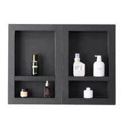 Shower Niche 40.6 x 61+40.6 x 61 cm Recessed Wall Organizer Bathroom V952-SLLYBK4C16INUI9XP001V0