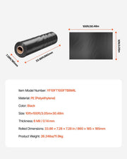 Plastic Sheeting Heavy Duty 10' x 100', 6 Mil Thick Plastic Sheeting Roll, Plastic Drop Cloth Painters Tarp, V952-SLM10FT100FT75M0GV0