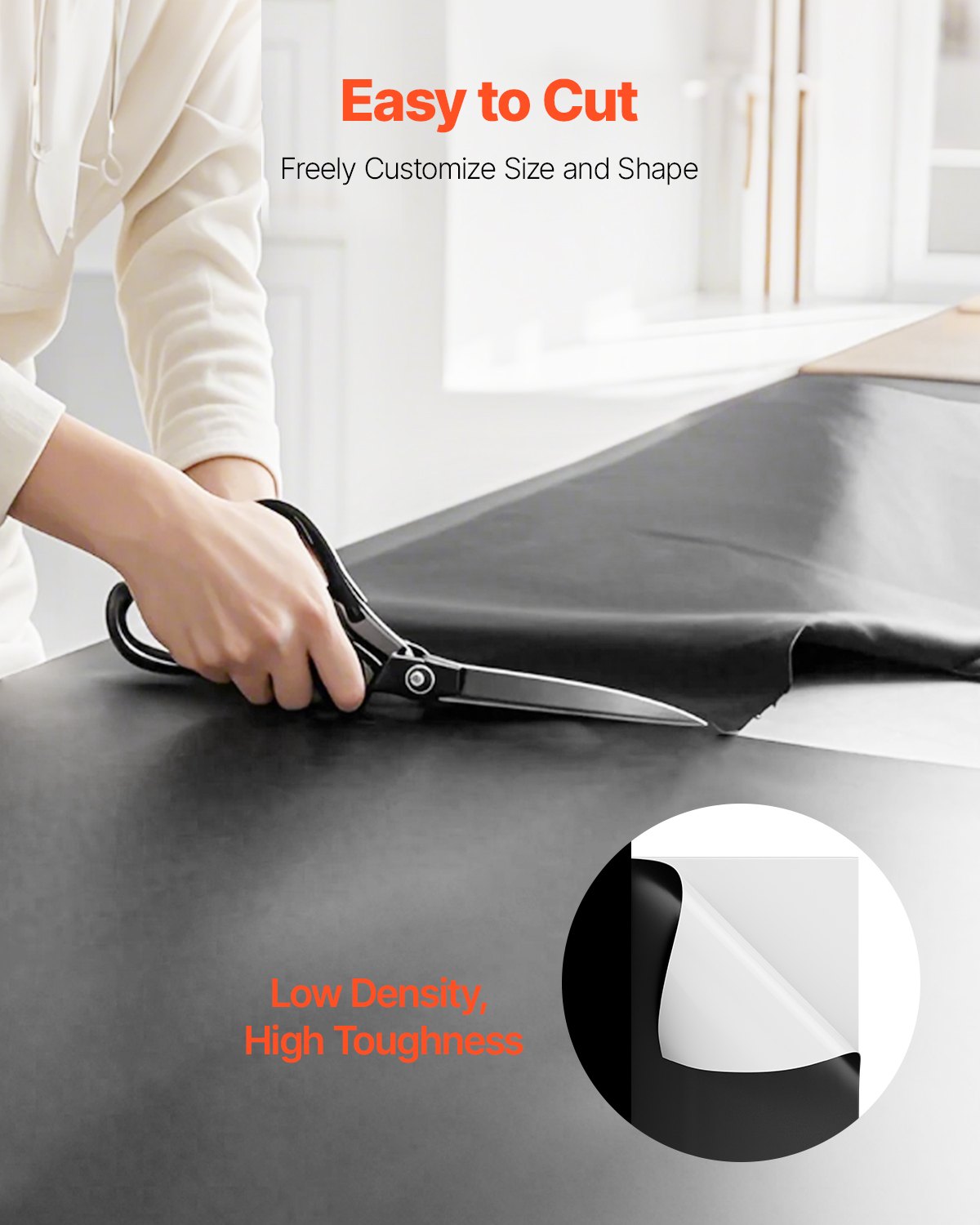 6Mil Plastic Sheeting Roll 10 x 100 FT Heavy Duty Film Black & White V952-SLM10FT100FTDQBDCV0