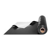 6Mil Plastic Sheeting Roll 10 x 100 FT Heavy Duty Film Black & White V952-SLM10FT100FTDQBDCV0