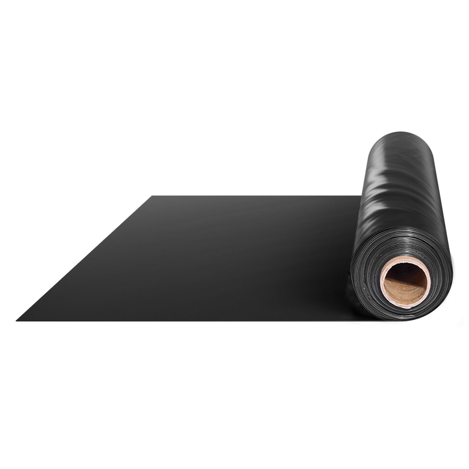 10Mil Plastic Sheeting Roll 20 x 100 FT Heavy Duty Polyethylene Black V952-SLM20FT100FT86LRDV0