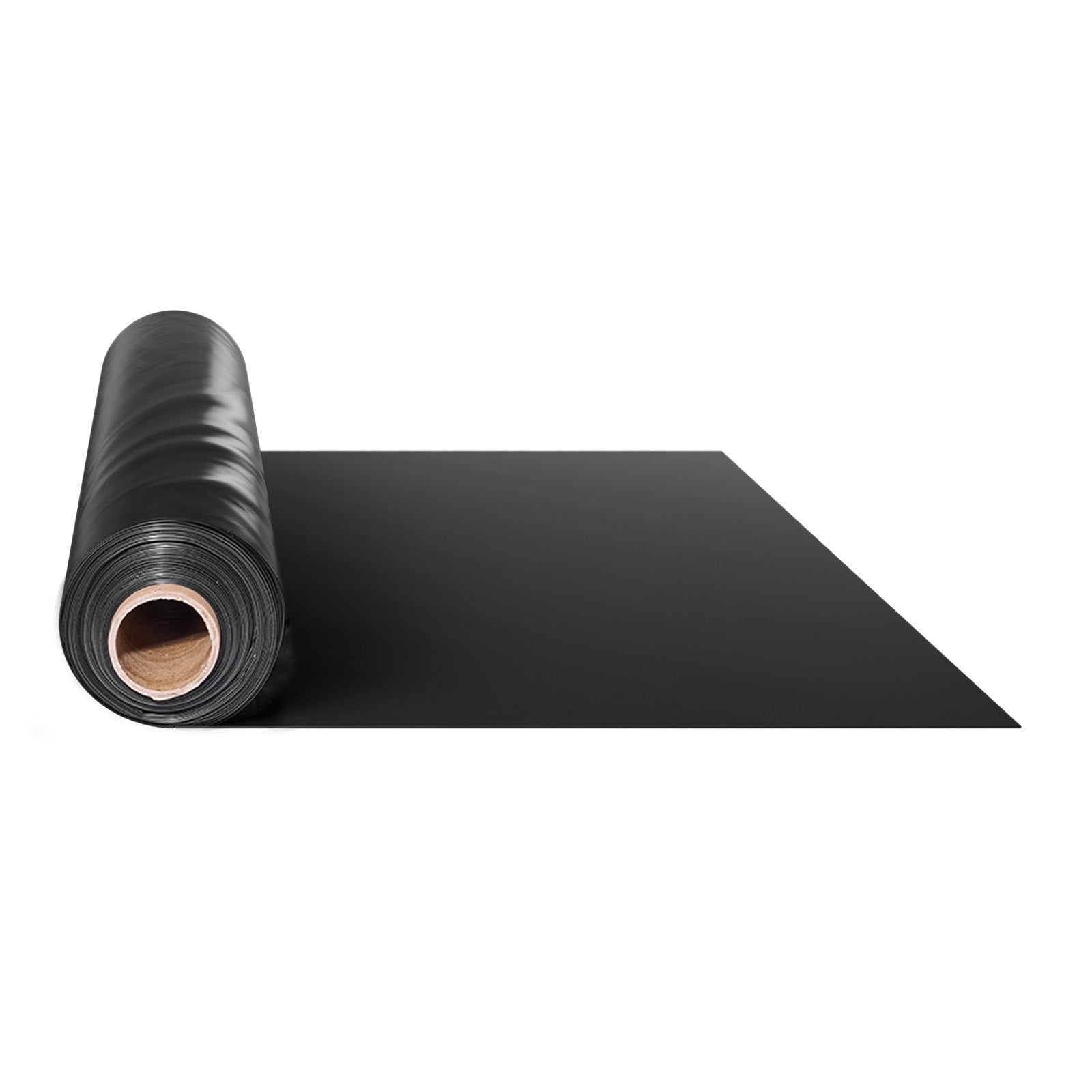 10Mil Plastic Sheeting Roll 20 x 100 FT Heavy Duty Polyethylene Black V952-SLM20FT100FT86LRDV0