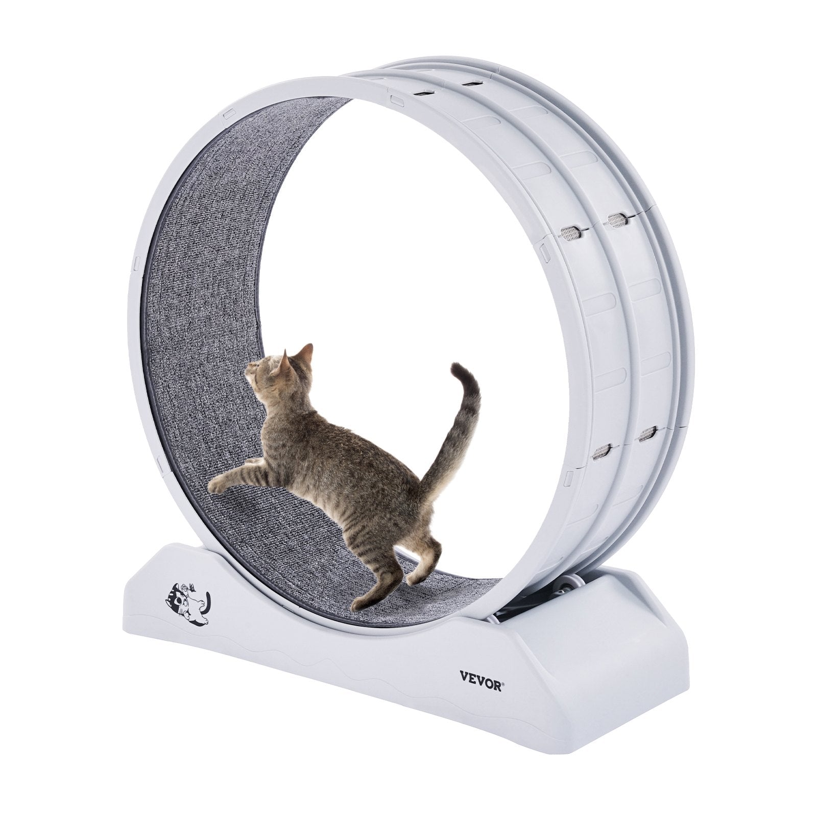 Cat Exercise Wheel, 31.5 in, Large Cat Running Wheel with Secure Brake & Carpeted Runway, Quiet Operation Cat V952-SLMPBJBSPP31K33DZV0