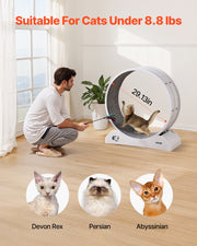 Cat Exercise Wheel, 31.5 in, Large Cat Running Wheel with Secure Brake & Carpeted Runway, Quiet Operation Cat V952-SLMPBJBSPP31K33DZV0