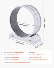 Cat Exercise Wheel, 31.5 in, Large Cat Running Wheel with Secure Brake & Carpeted Runway, Quiet Operation Cat V952-SLMPBJBSPP31K33DZV0