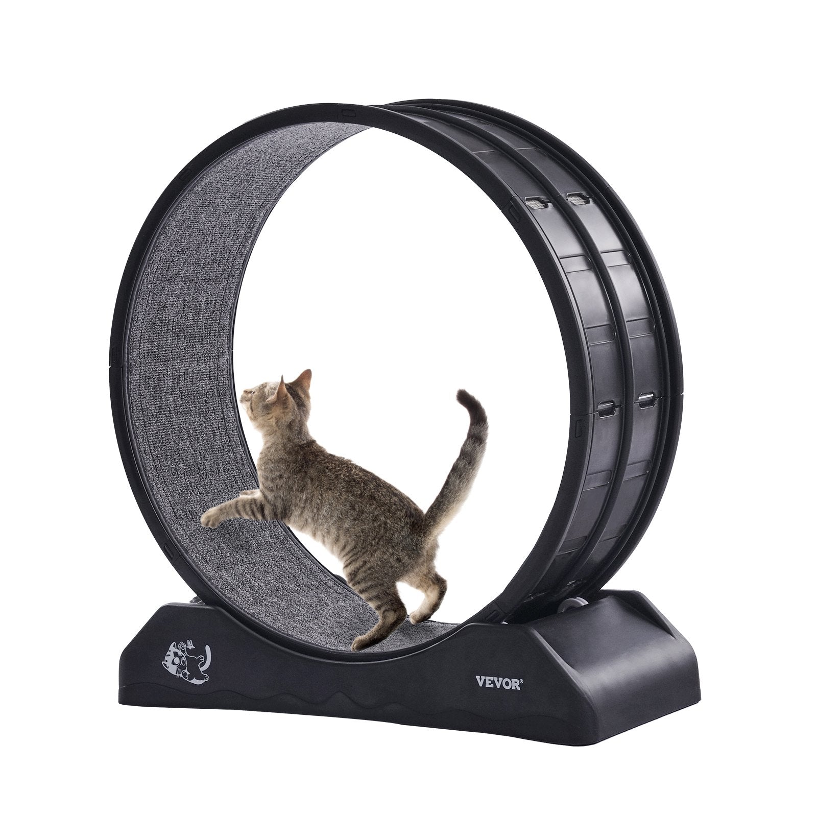 Cat Exercise Wheel, 31.5 in, Large Cat Running Wheel with Secure Brake & Carpeted Runway, Quiet Operation Cat V952-SLMPBJHSPP315IBR5V0