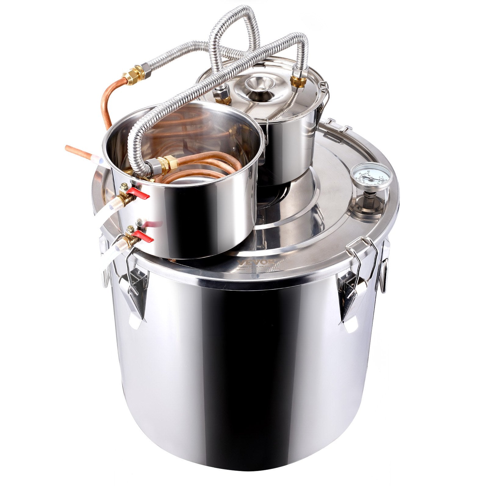 Moonshine Still Water Alcohol Distiller 13.2Gal w/Thumper Keg & Water Pump V952-SLNTZLQYS132J2YX9V3