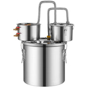 Moonshine Still Water Alcohol Distiller 13.2Gal w/Thumper Keg & Water Pump V952-SLNTZLQYS132KEQNIV3