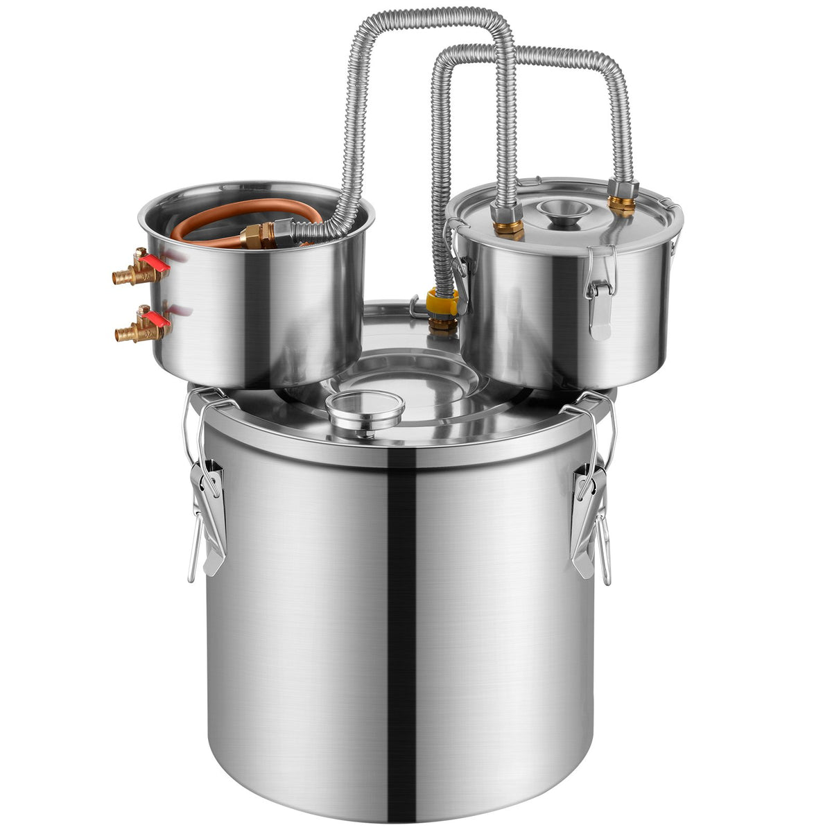 Moonshine Still Water Alcohol Distiller 13.2Gal w/Thumper Keg & Water Pump V952-SLNTZLQYS132KEQNIV3