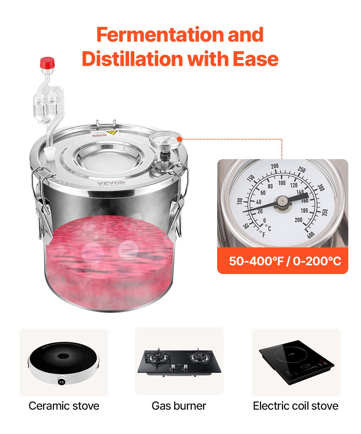 Moonshine Still Water Alcohol Distiller 3Gal w/Thumper Keg & 8W Water Pump V952-SLNTZLQYS3JL217POV3