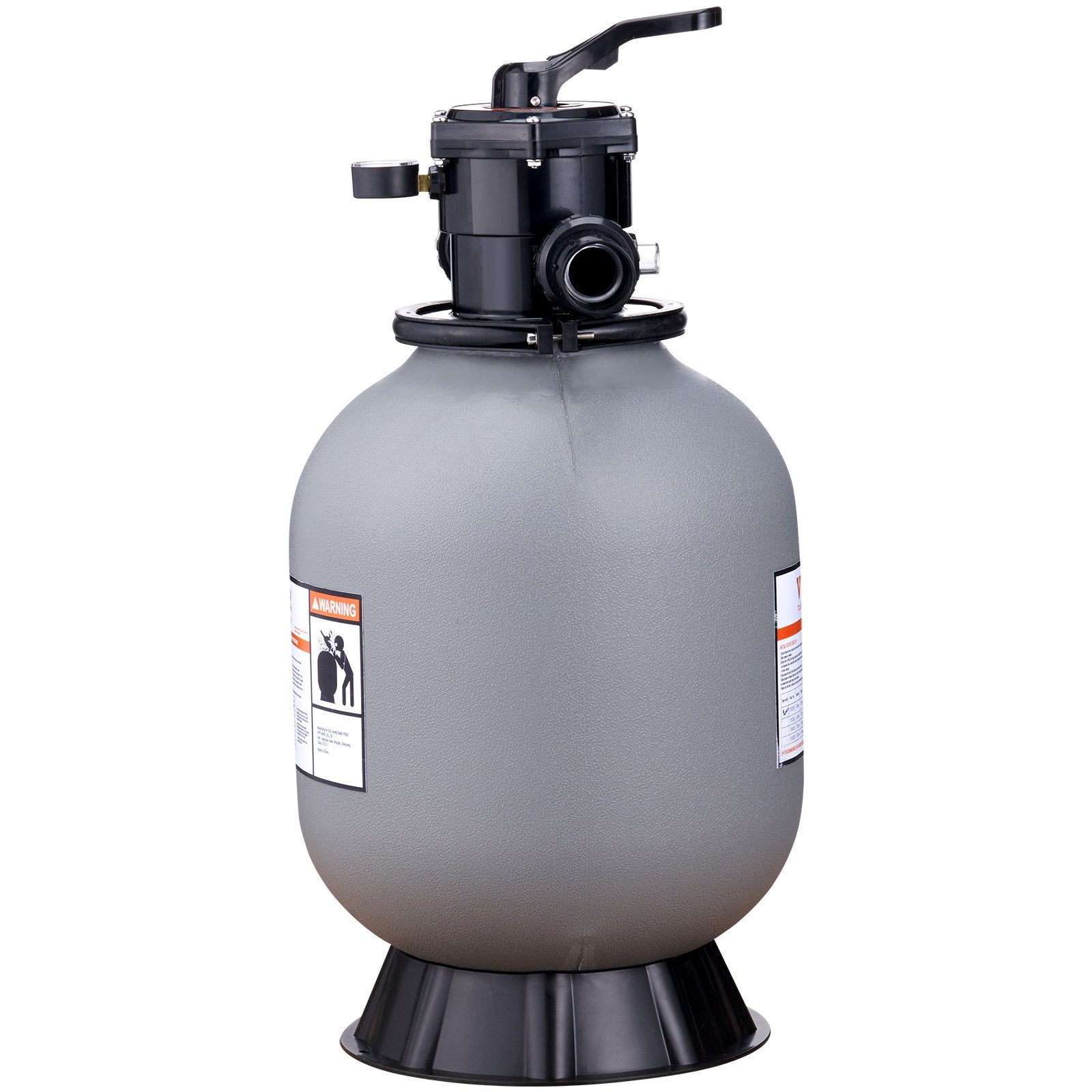 Sand Filter, 16-inch, 406.4mm, Up to 35 GPM Flow Rate, Above Inground Swimming Pool Sand Filter System with V952-SLQYC1635GPM7QADPV0