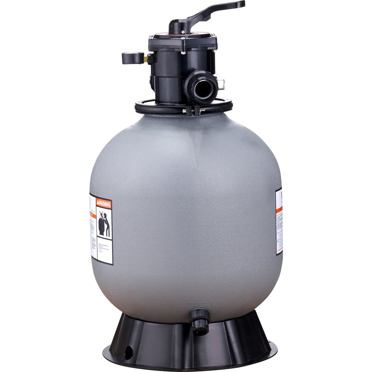 Sand Filter, 19-inch, 482.6mm, Up to 45 GPM Flow Rate, Above Inground Swimming Pool Sand Filter System with V952-SLQYC1945GPM76BDMV0