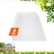 5 Pack Polycarbonate Greenhouse Panels 2' X 4' X 0.32'' Roof Sheets V952-SLWDBBSTM4FTWDFTVV0