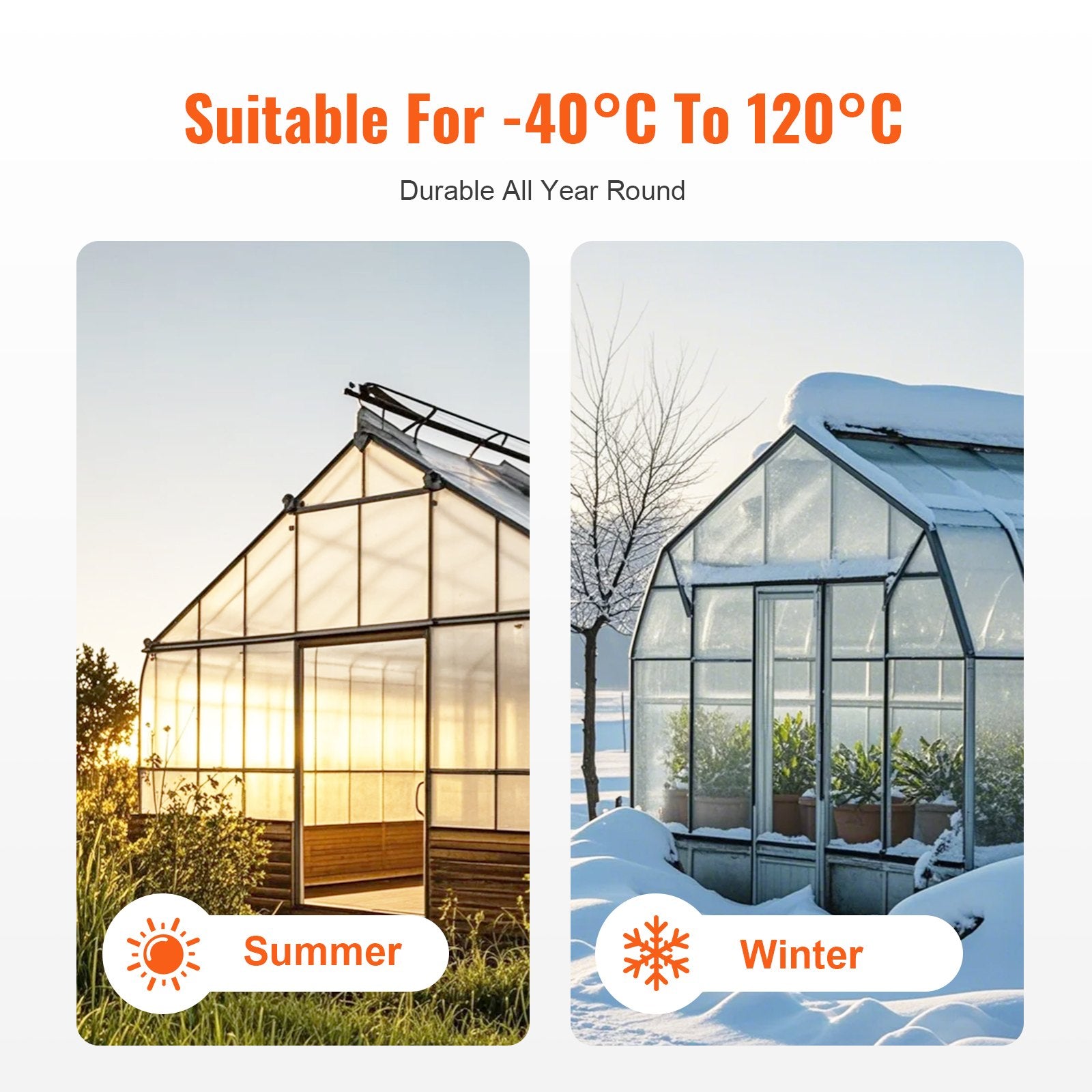 5 Pack Polycarbonate Greenhouse Panels 2' X 4' X 0.32'' Roof Sheets V952-SLWDBBSTM4FTWDFTVV0