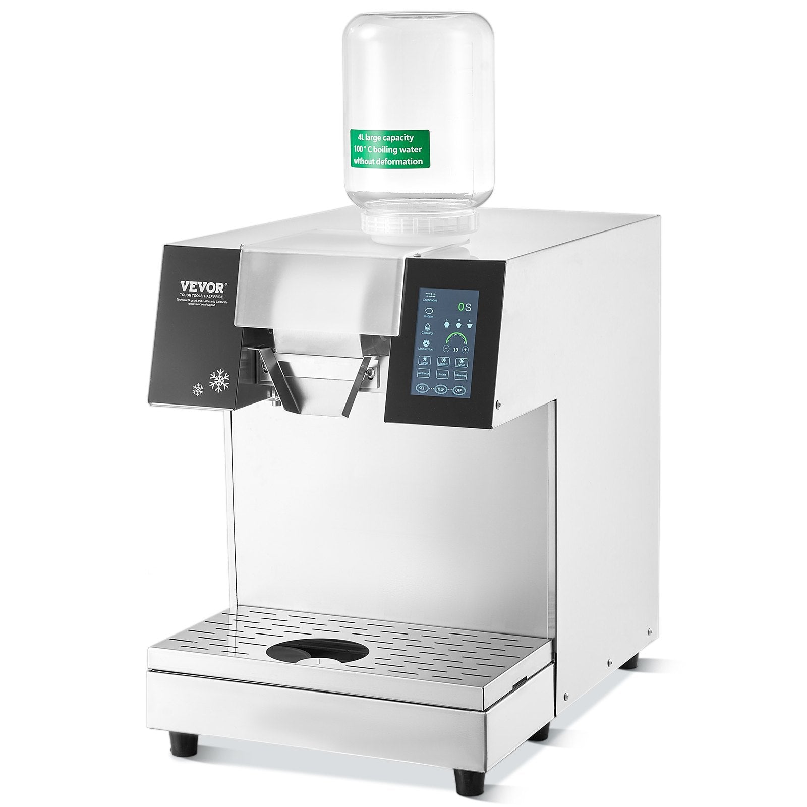 Commercial Snowflake Ice Machine, 397LBS/24H Snowflake Ice Maker, Stainless Steel Ice Shaver Machine, V952-SLXNBJCMYJP1SWA5FV3