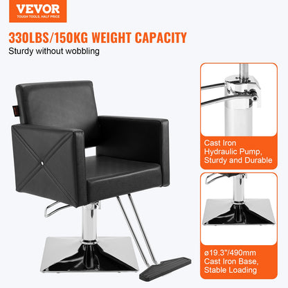 Salon Chair, Barber Chair for Hair Stylist, Styling Chair with Heavy Duty Hydraulic Pump, Swivel Hair Salon V952-SLYZ253143YCZWTDAV0