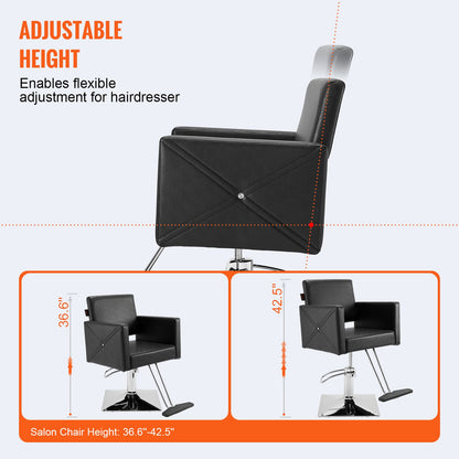 Salon Chair, Barber Chair for Hair Stylist, Styling Chair with Heavy Duty Hydraulic Pump, Swivel Hair Salon V952-SLYZ253143YCZWTDAV0