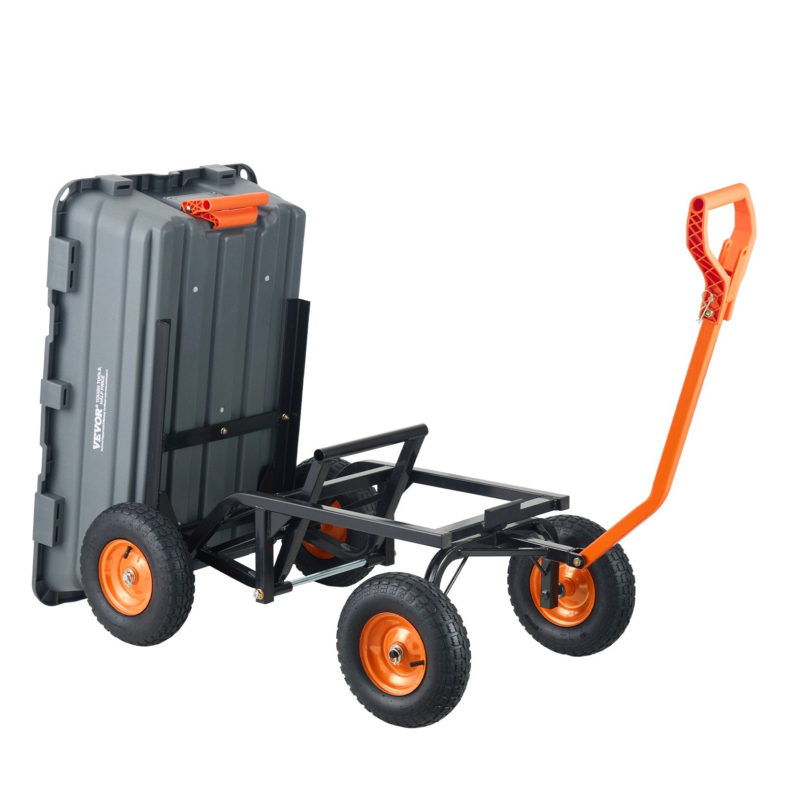 Dump Cart, Poly Garden Dump Cart with Easy to Assemble Steel Frame, Dump Wagon with 2-in-1 Convertible V952-SLZXTC1500B0FP7ZKV0
