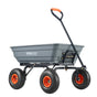 Dump Cart, Poly Garden Dump Cart with Easy to Assemble Steel Frame, Dump Wagon with 2-in-1 Convertible V952-SLZXTC600B005GQJAV0