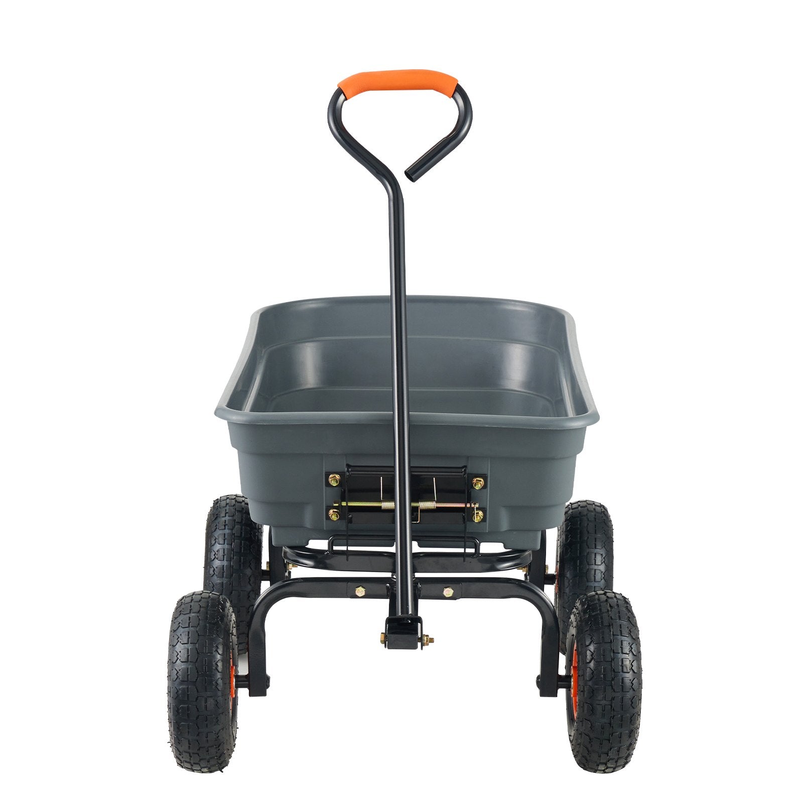 Dump Cart, Poly Garden Dump Cart with Easy to Assemble Steel Frame, Dump Wagon with 2-in-1 Convertible V952-SLZXTC600B005GQJAV0