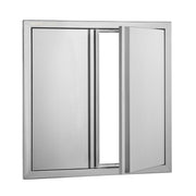 BBQ Access Door, 610x610 mm Double Outdoor Kitchen Door, Stainless Steel Flush Mount Door, Wall Vertical Door V952-SMABSCJMYS24Y71UBV0