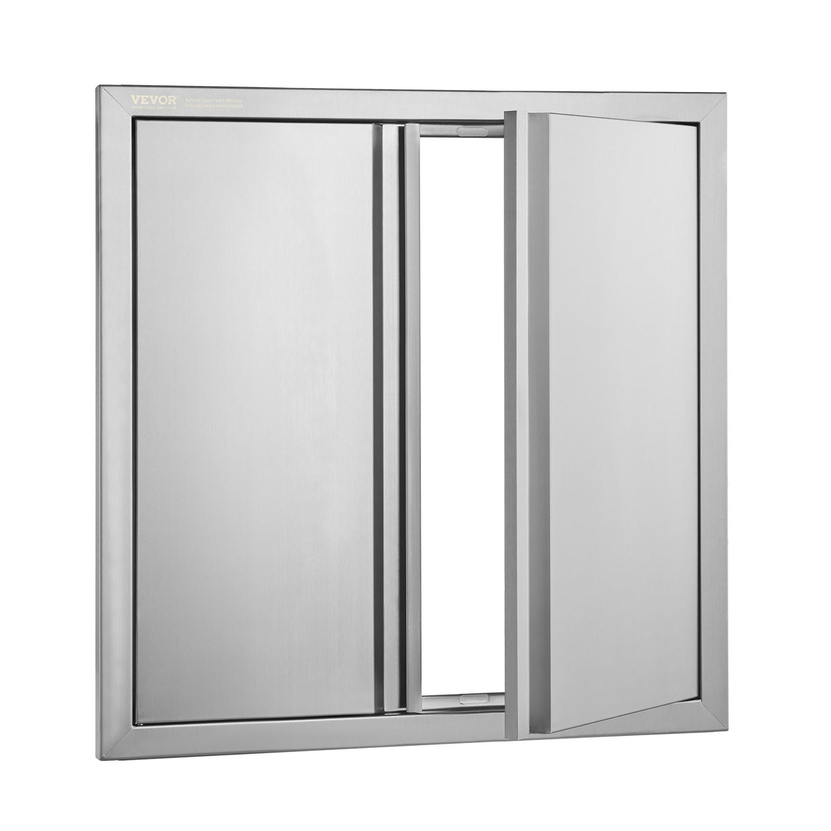BBQ Access Door, 610x610 mm Double Outdoor Kitchen Door, Stainless Steel Flush Mount Door, Wall Vertical Door V952-SMABSCJMYS24Y71UBV0