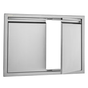 BBQ Access Door, 762x532 mm Double Outdoor Kitchen Door, Stainless Steel Flush Mount Door, Wall Vertical Door V952-SMABSCJMYS30M2GZNV0