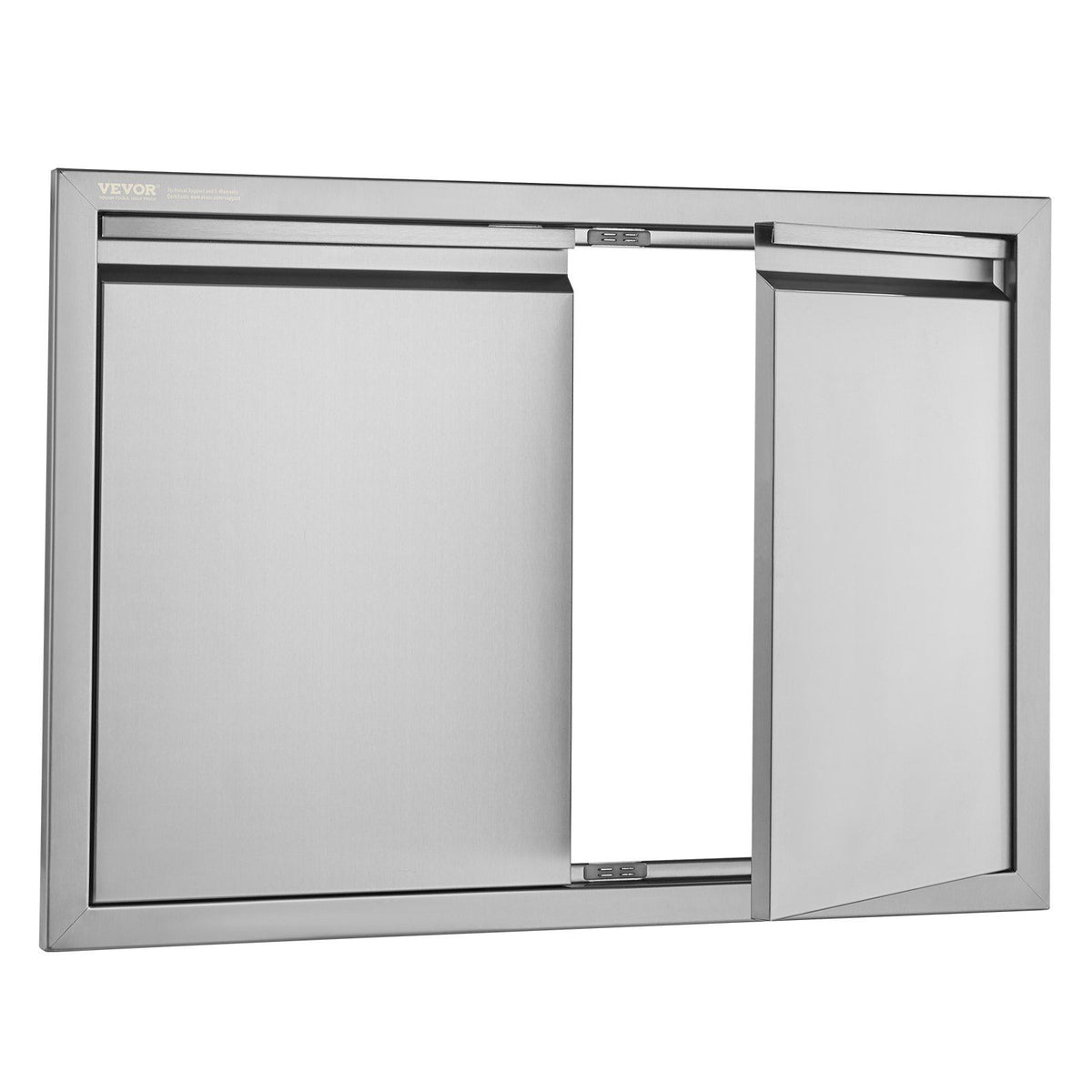 BBQ Access Door, 762x532 mm Double Outdoor Kitchen Door, Stainless Steel Flush Mount Door, Wall Vertical Door V952-SMABSCJMYS30M2GZNV0