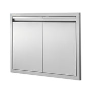 BBQ Access Door, 762x532 mm Double Outdoor Kitchen Door, Stainless Steel Flush Mount Door, Wall Vertical Door V952-SMABSCJMYS30M2GZNV0