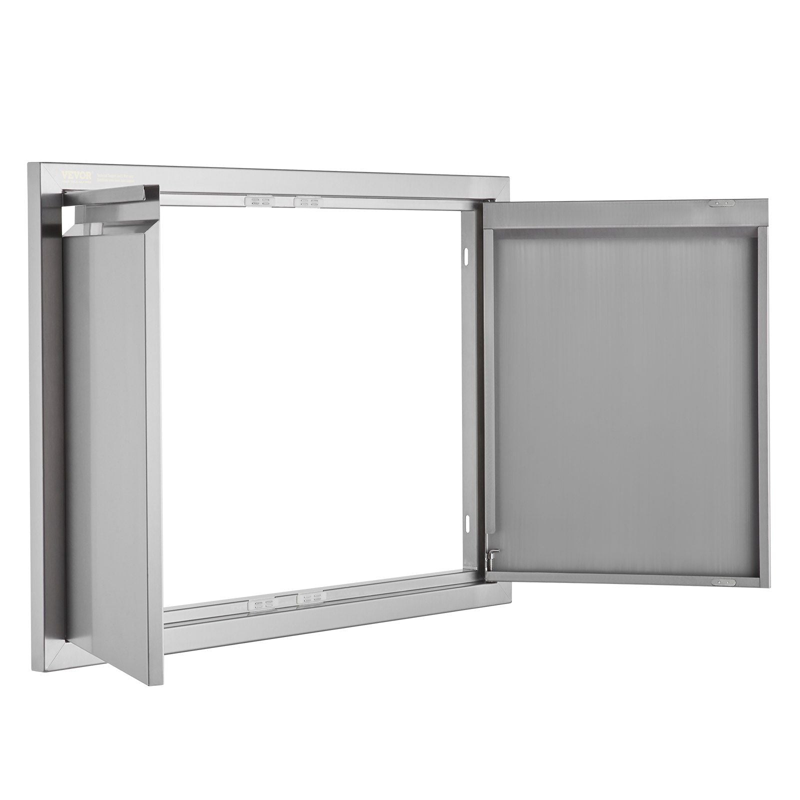 BBQ Access Door, 762x532 mm Double Outdoor Kitchen Door, Stainless Steel Flush Mount Door, Wall Vertical Door V952-SMABSCJMYS30M2GZNV0