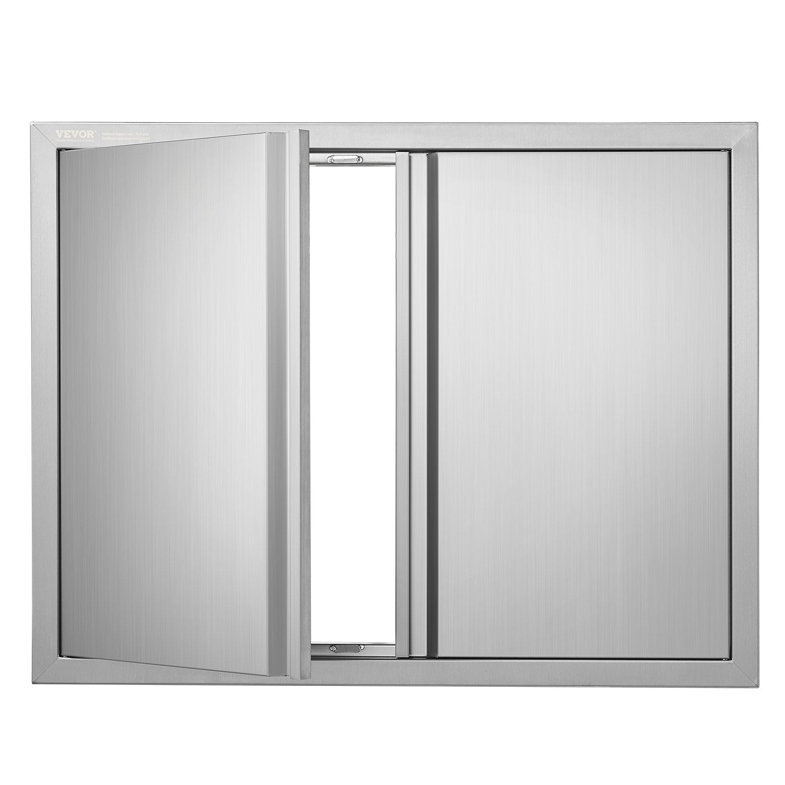 BBQ Access Door, 787x609 mm Double Outdoor Kitchen Door, Stainless Steel Flush Mount Door, Wall Vertical Door V952-SMABSCJMYS31WSG92V0