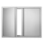 BBQ Access Door, 787x609 mm Double Outdoor Kitchen Door, Stainless Steel Flush Mount Door, Wall Vertical Door V952-SMABSCJMYS31WSG92V0