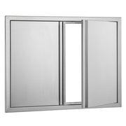 BBQ Access Door, 787x609 mm Double Outdoor Kitchen Door, Stainless Steel Flush Mount Door, Wall Vertical Door V952-SMABSCJMYS31WSG92V0