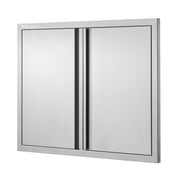 BBQ Access Door, 787x609 mm Double Outdoor Kitchen Door, Stainless Steel Flush Mount Door, Wall Vertical Door V952-SMABSCJMYS31WSG92V0
