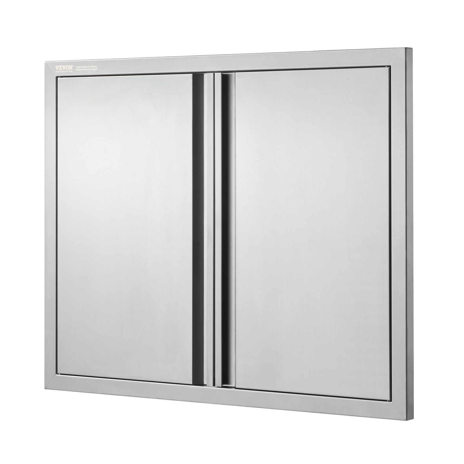 BBQ Access Door, 787x609 mm Double Outdoor Kitchen Door, Stainless Steel Flush Mount Door, Wall Vertical Door V952-SMABSCJMYS31WSG92V0