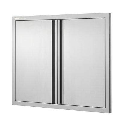 BBQ Access Door, 787x609 mm Double Outdoor Kitchen Door, Stainless Steel Flush Mount Door, Wall Vertical Door V952-SMABSCJMYS31WSG92V0