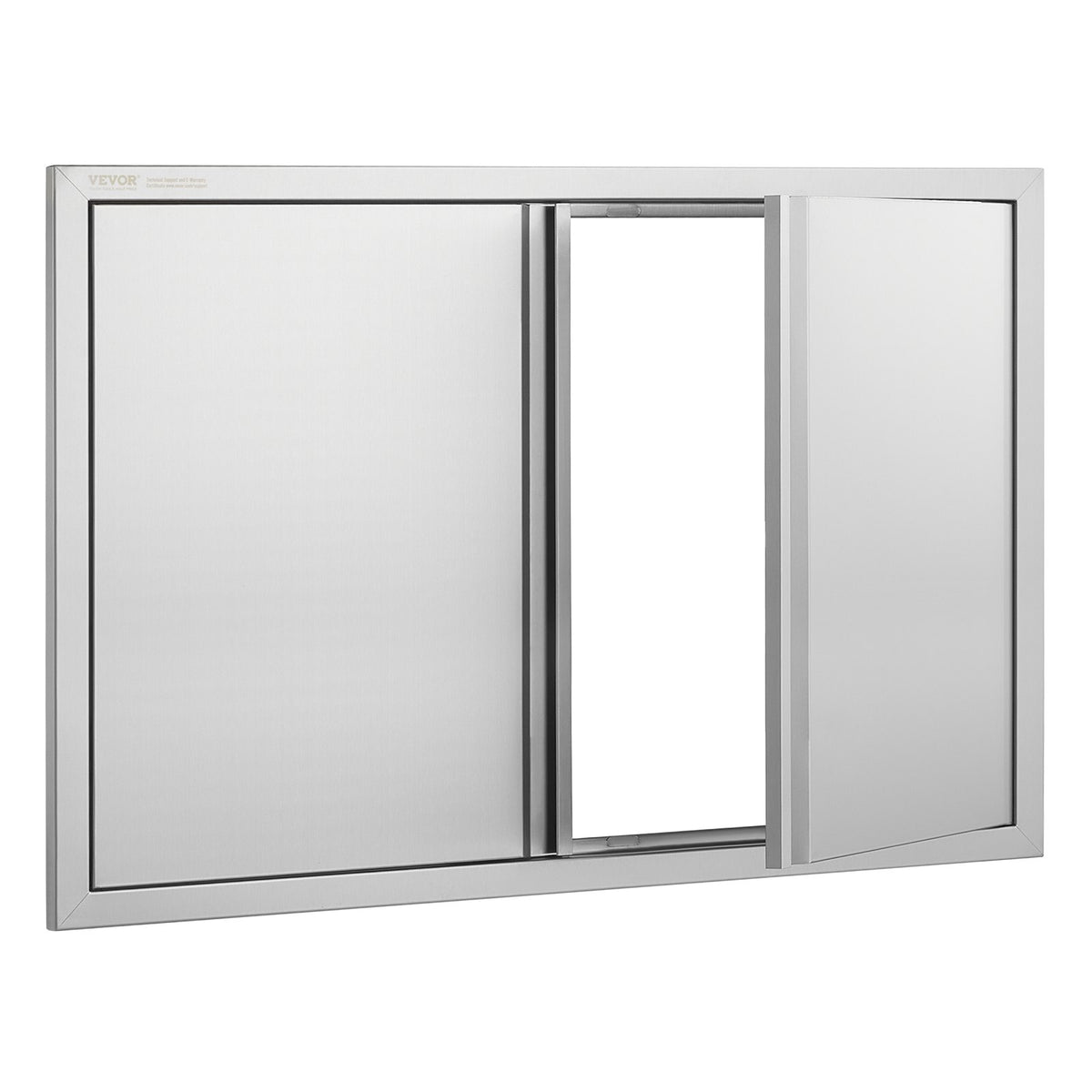 BBQ Access Door, 914x610 mm Double Outdoor Kitchen Door, Stainless Steel Flush Mount Door, Wall Vertical Door V952-SMABSCJMYS366SI1RV0